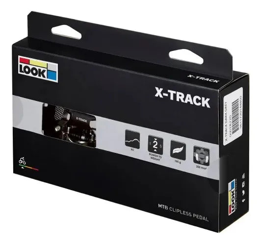 PEDAL LOOK X-TRACK PRETO CINZAA