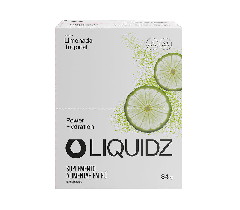 LIQUIDZ ELETRÓLITOS EM PÓ LIMONADA TROPICAL CX 14UN