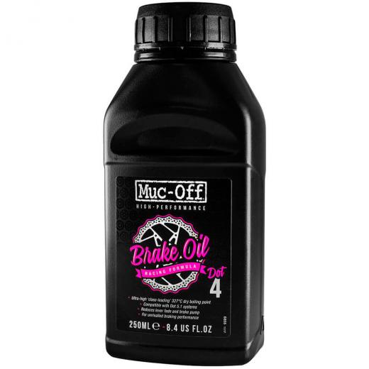 FLUIDO DE FREIO A DISCO DOT 4 BRAKE OIL 250ML MUC-OFF 250ML Preto
