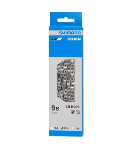 CORRENTE SHIMANO CN-HG93 116 ELOS 9V PRATA