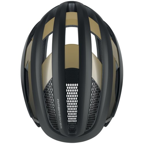 CAPACETE ABUS AIRBREAKER PRETO E DOURADO TAM M 52 58 CM