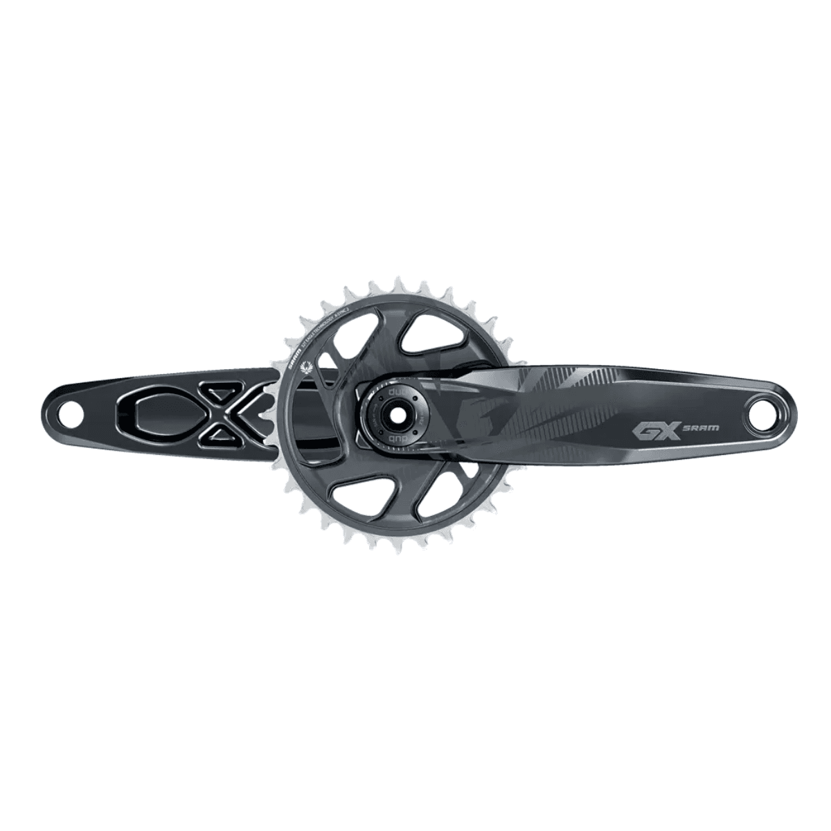 PEDIVELA SRAM GX EAGLE DUB 12 V 175MM C/ COROA DIR 12V Preto