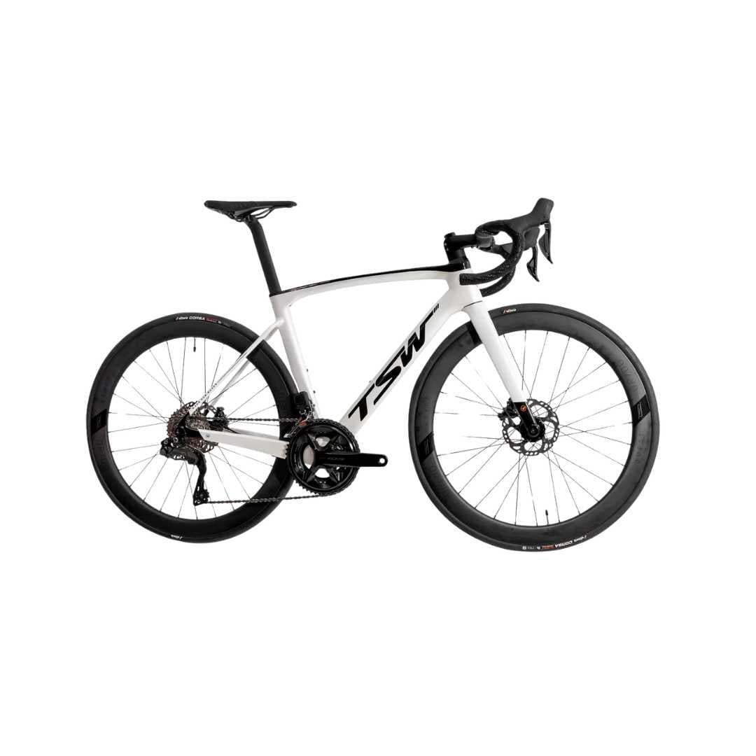 BICICLETA TSW Speed TR1 Sprint Shimano 105 Di2 - TAM 54 (BRANCA)