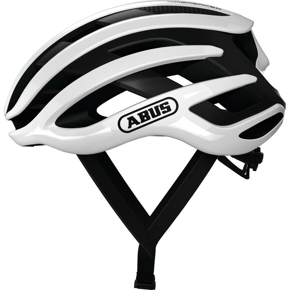 CAPACETE ABUS AIRBREAKER BRANCO POLAR BRILHANTE TAM P 51 55 CM