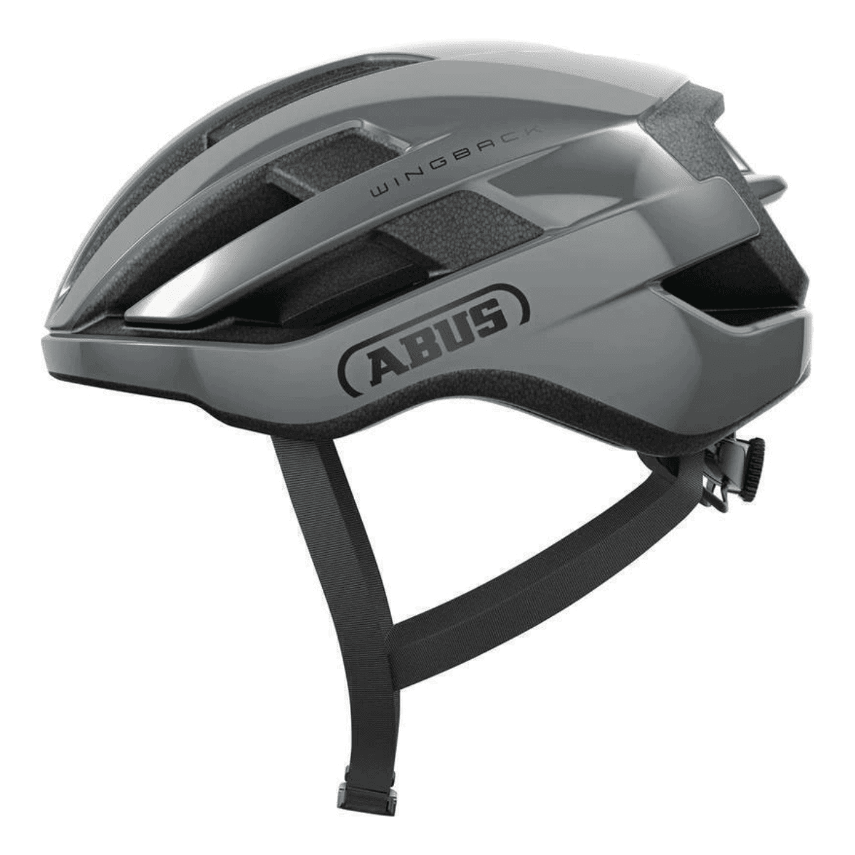 CAPACETE CICLISMO ABUS WINGBACK CORRIDA CINZA TAM P