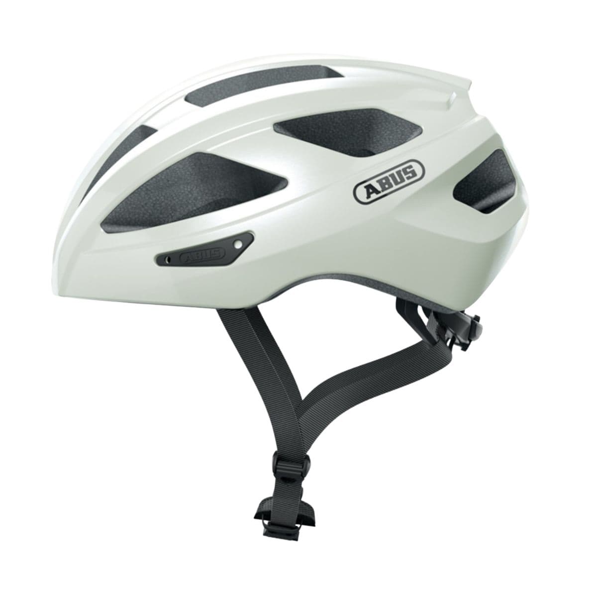 CAPACETE ABUS MACATOR BRANCO PEROLA TAM P 51 55 CM
