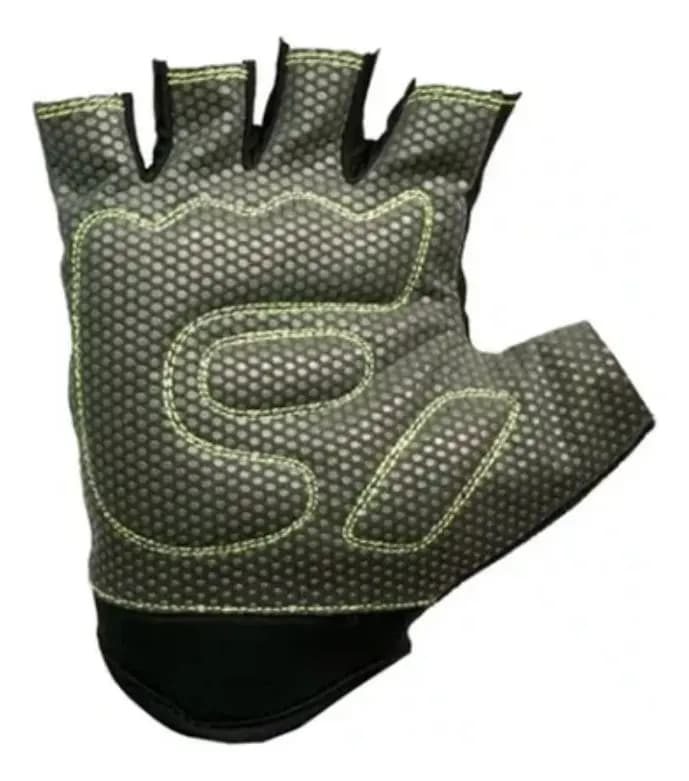 LUVA PARA CICLISMO ARBOK DEDO CURTO HANGAR PRETA VERDE TAM M COM VELCRO