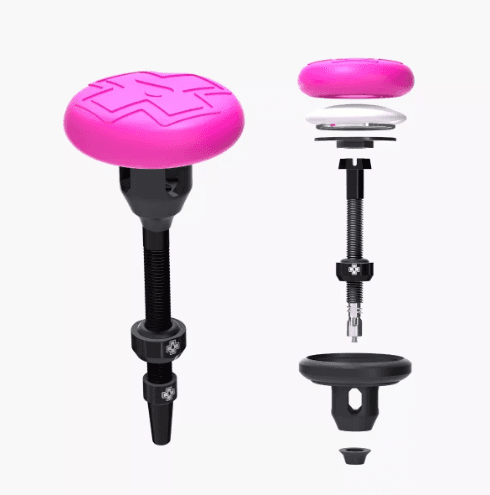 ADAPTADOR MUC-OFF VALVULA TUBELESS STEALTH TAG HOLDER GPS RASTREADOR CONTRA FURTOS