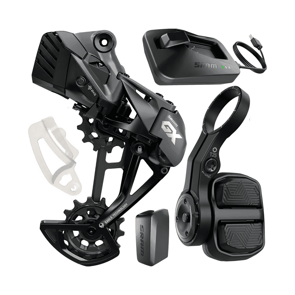 KIT SRAM GX EAGLE AXS CAMBIO TRAS. BATERIA, CONTR. POD E CARREGADOR