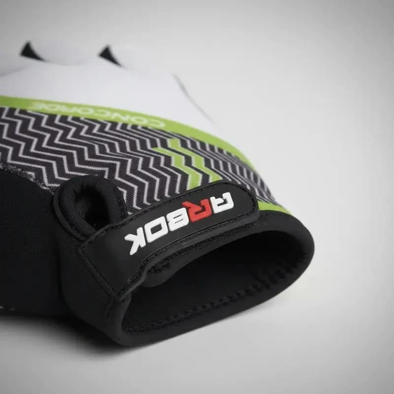 LUVA PARA CICLISMO ARBOK DEDO CURTO CONCORDE CINZA PRETO VERDE TAM G COM VELCRO