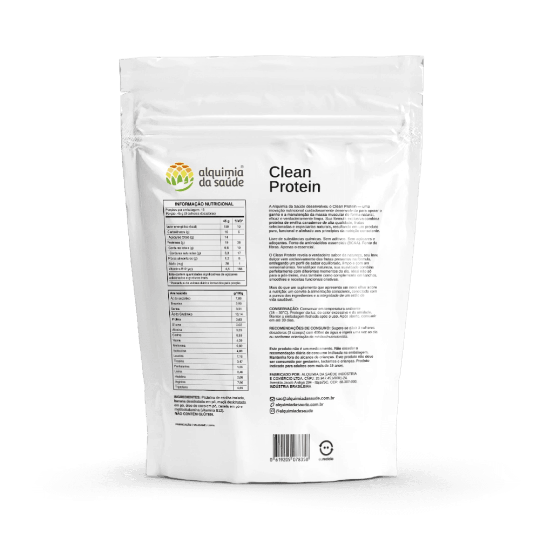 CLEAN PROTEIN ALQUIMIA DA SAUDE BANANA CANELA 675G