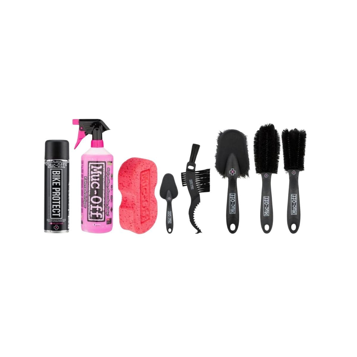 KIT DE LIMPEZA 8 EM 1 BICYCLE CLEANING MUC-OFF KIT Rosa