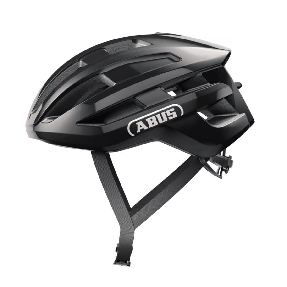 CAPACETE ABUS POWERDOME PRETO BRILHANTE TAM M