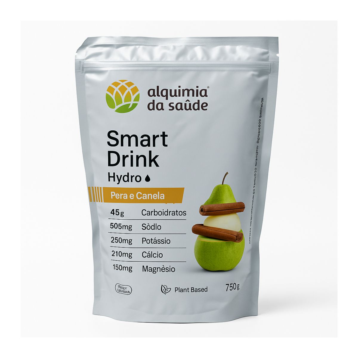 SMART DRINK HYDRO ALQUIMIA DA SAUDE SABOR PERA E CANELA 750G