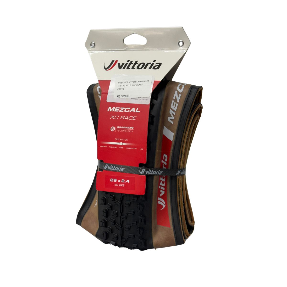 PNEU VITTORIA MTB MEZCAL XC RACE 29X2.4 MARROM/PRETO