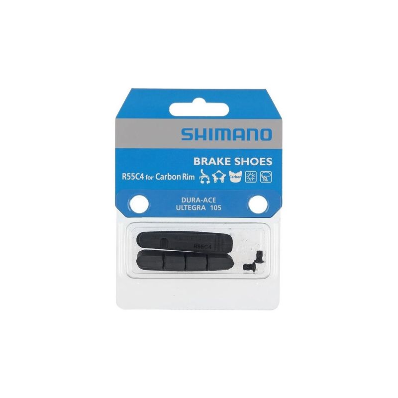 REFIL DE SAPATA SHIMANO R55C4 PARA ARO DE CARBONO R554C Preto