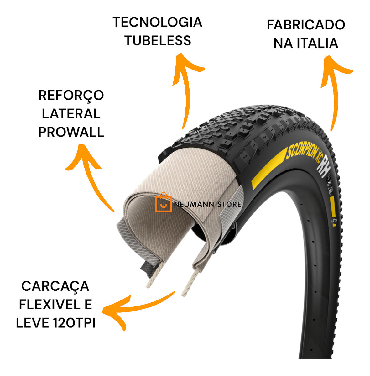 PNEU PIRELLI SCORPION RACE XC RH LITE 29X2.40