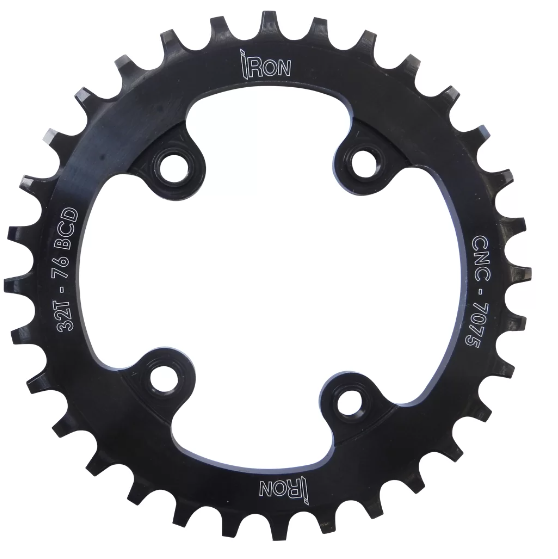 COROA IRON BCD 76 32D WIDE SRAM UNICA SINGLE SPEED PRETO