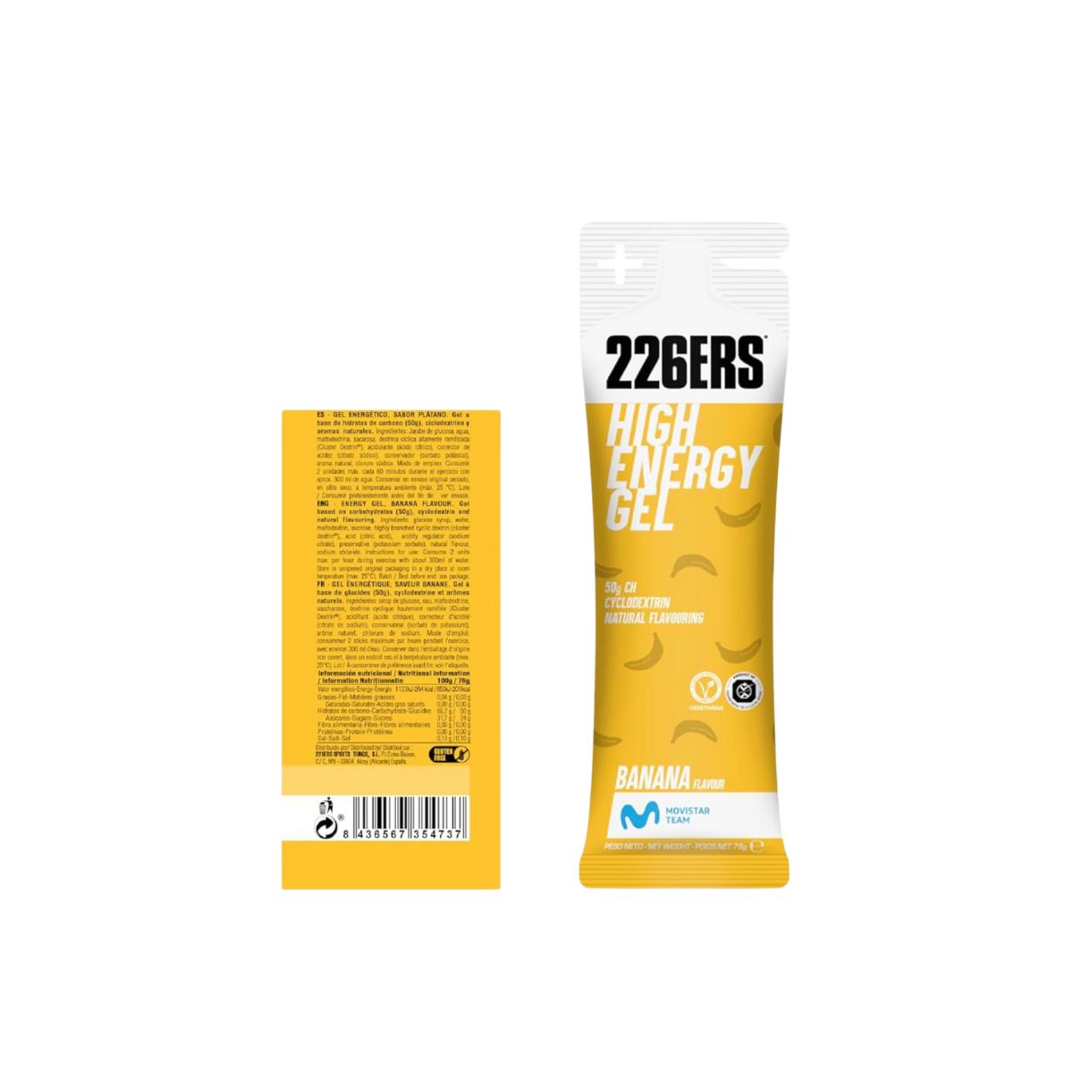 GEL 226ERS HIGH ENERGY GEL 76G BANANA (BANANA)
