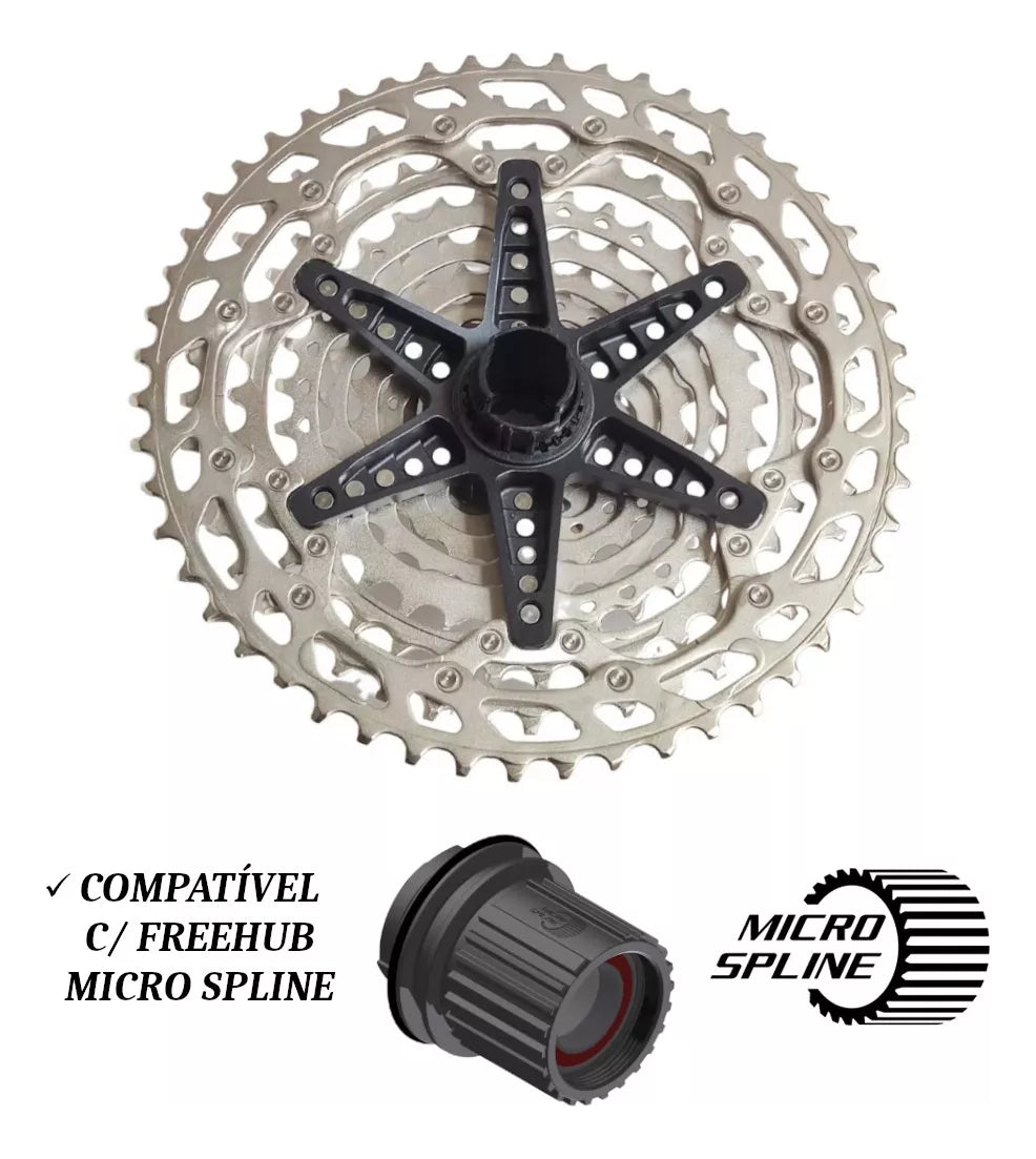 Kit Shimano Deore 12v 1x12 M6100 Padrão Ms Cassete 10x51t
