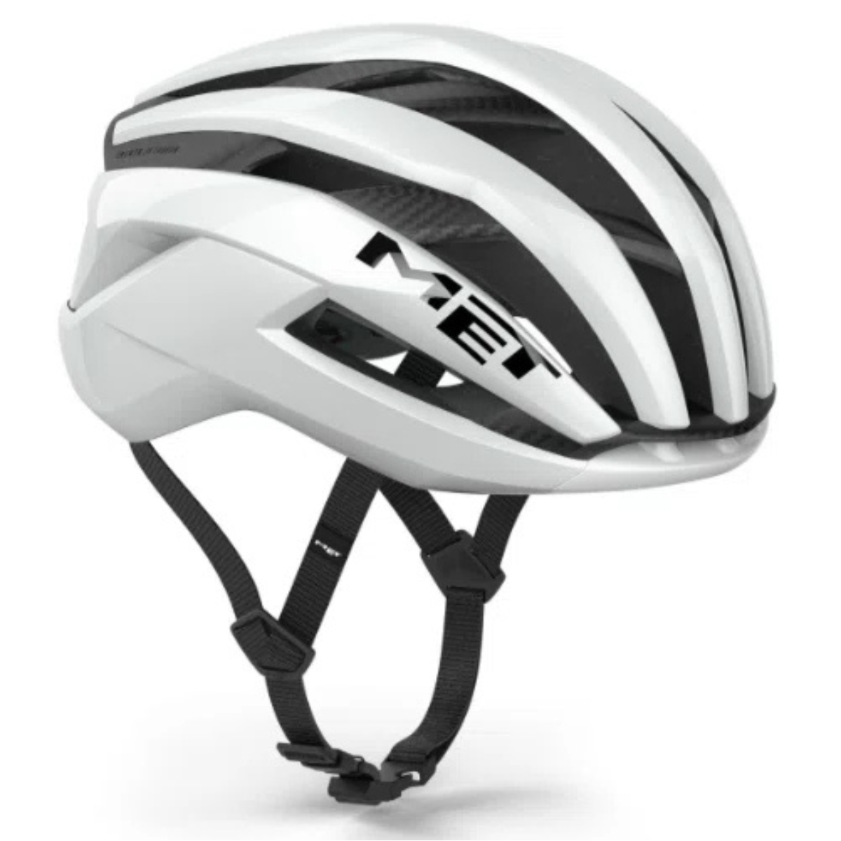 CAPACETE MET TRENTA 3K CARBON BRANCO S