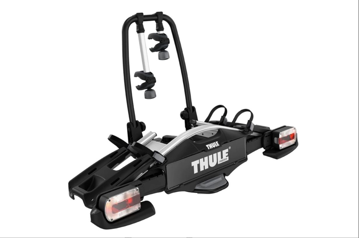 SUPORTE THULE VELOCOMPACT PARA 2 BICICLETAS PARA ENGATE  Preto