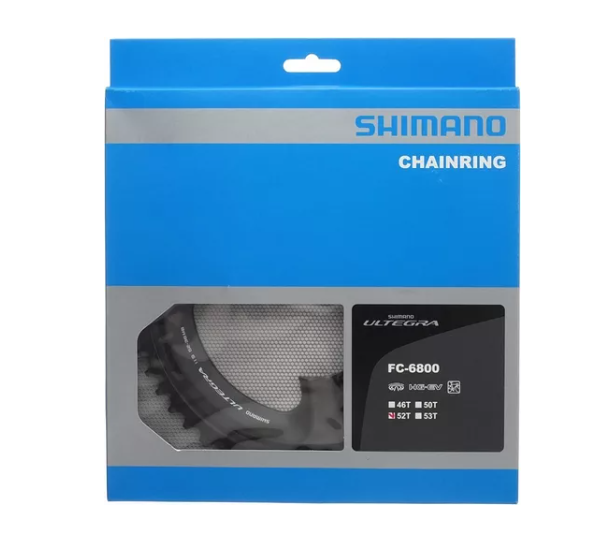 COROA SHIMANO ULTEGRA FC-6800 52D 52-36D BCD 110mm 36D Preto