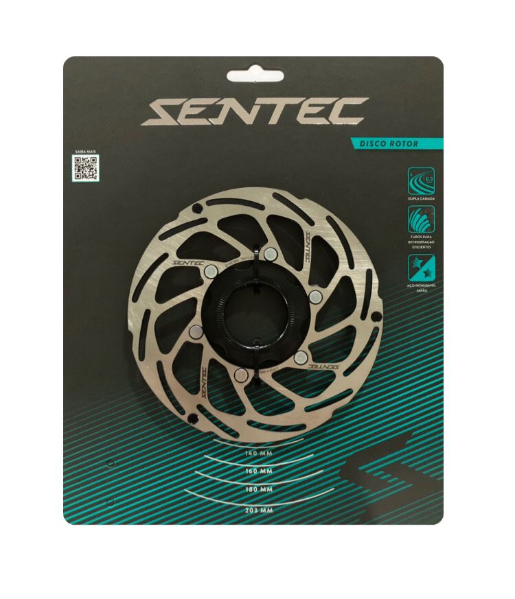 DISCO ROTOR SENTEC CENTER LOCK 140MM ACO INOX