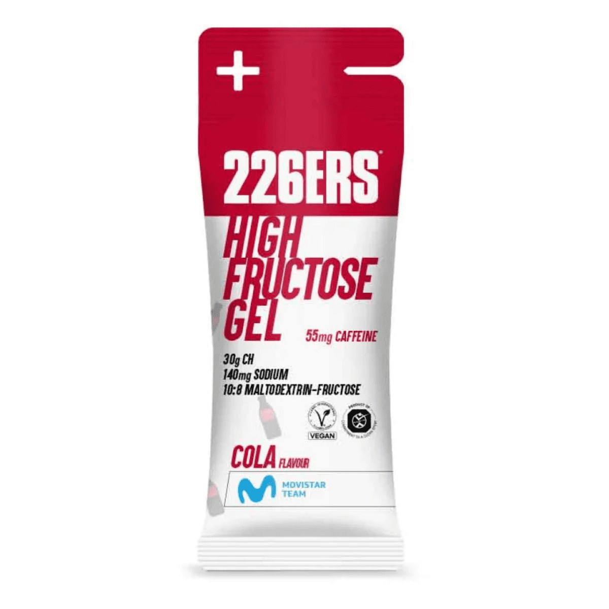 GEL 226ERS HIGH FRUCTOSE 44GR SABOR COLA CAFFEINA