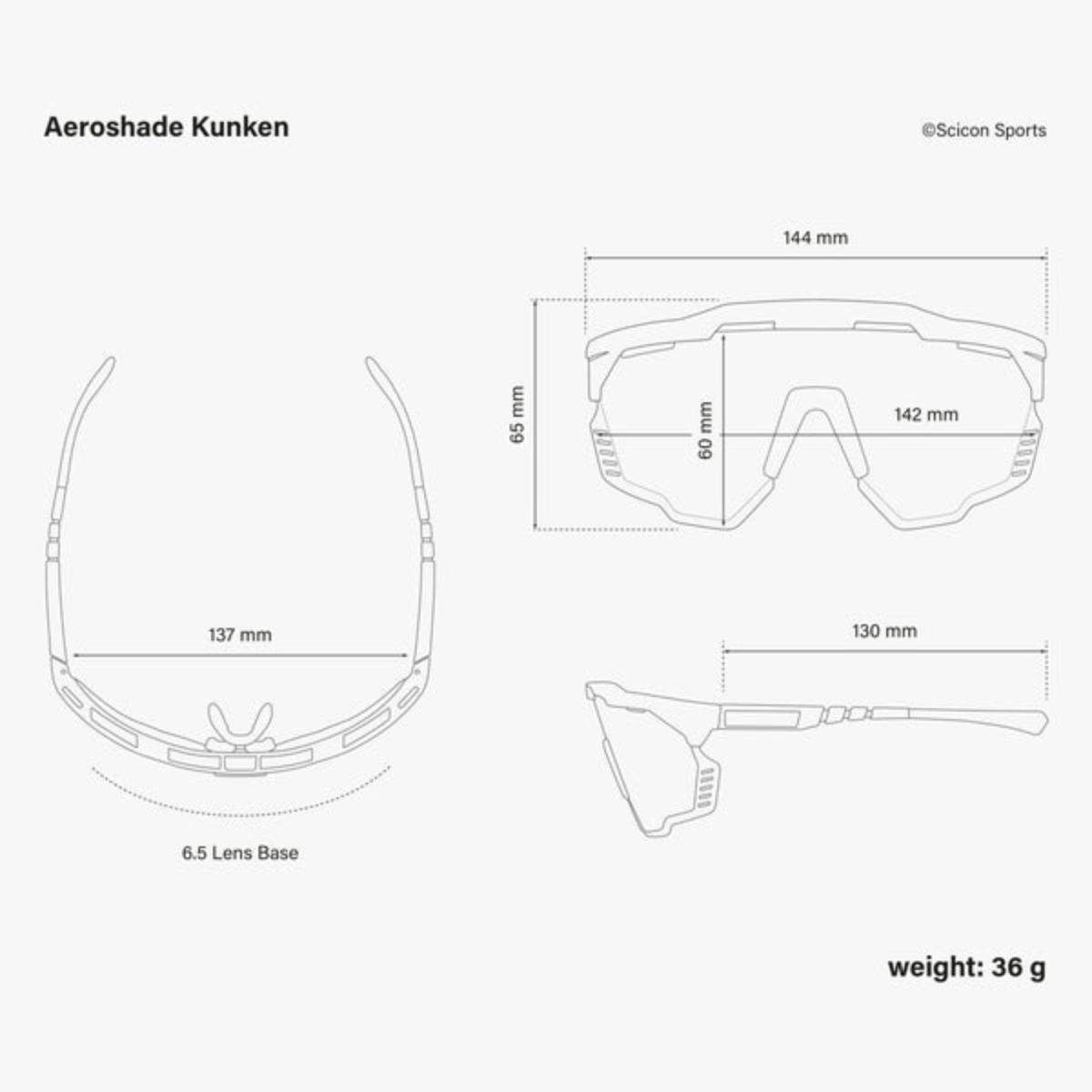 OCULOS SCICON AEROSHADE KUNKEN BRACO LENTE DOURADO