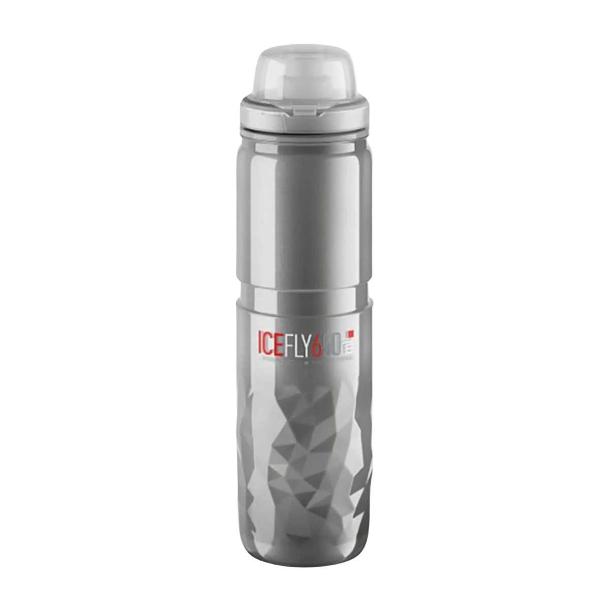 GARRAFA ELITE TERMICA ICE FLY 650ML COR CINZA TRANSPARENTE