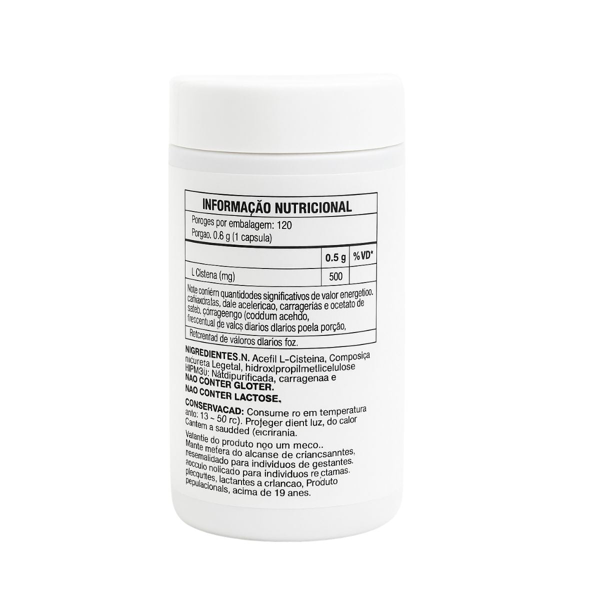 NAC N-ACETIL CISTEINA ALQUIMIA DA SAUDE 120 CAPSULAS VEGETAIS 500MG