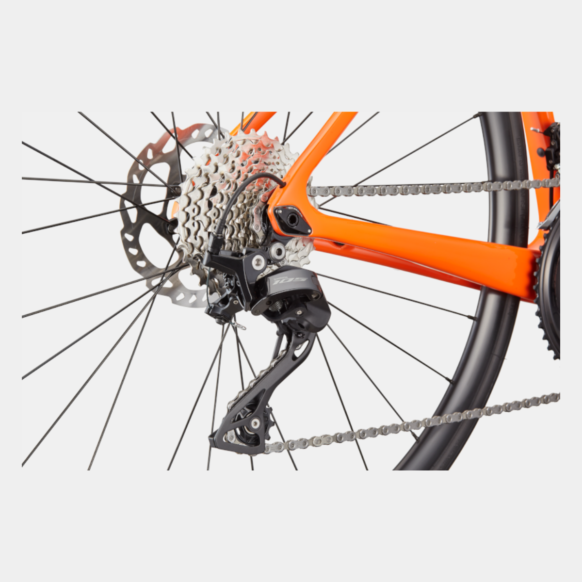 BIKE CANNONDALE SUPERSIX EVO CARBON 4 22V COR LARANJA