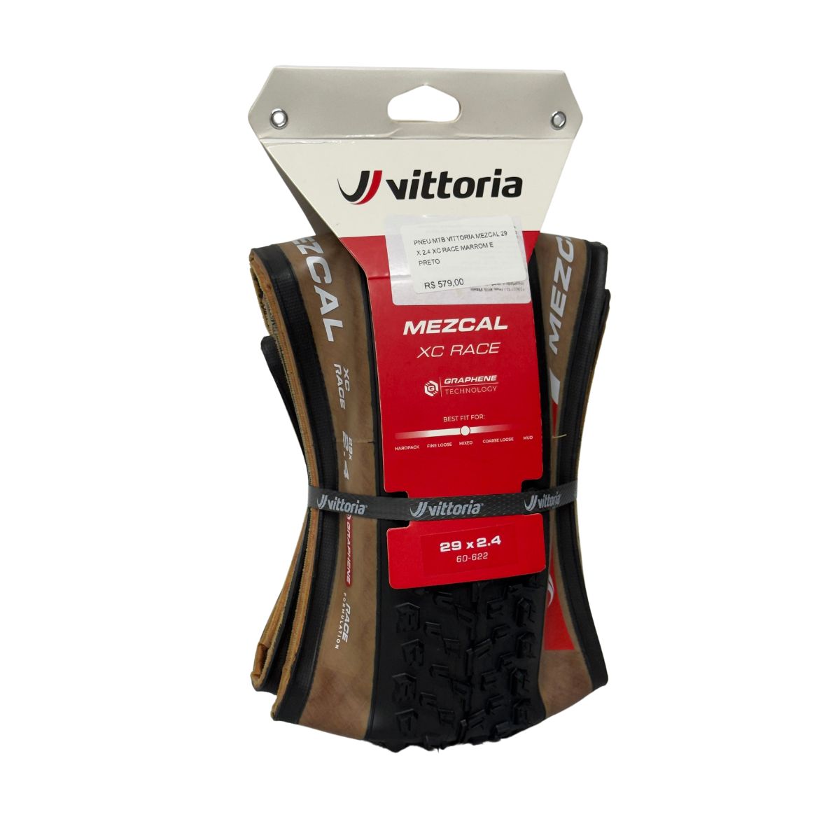 PNEU VITTORIA MTB MEZCAL XC RACE 29X2.4 MARROM/PRETO
