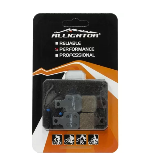 PASTILHA DE FREIO ALLIGATOR SEMI METALICA P/ MAGURA 4 PISTAO 4 PISTAO Laranja