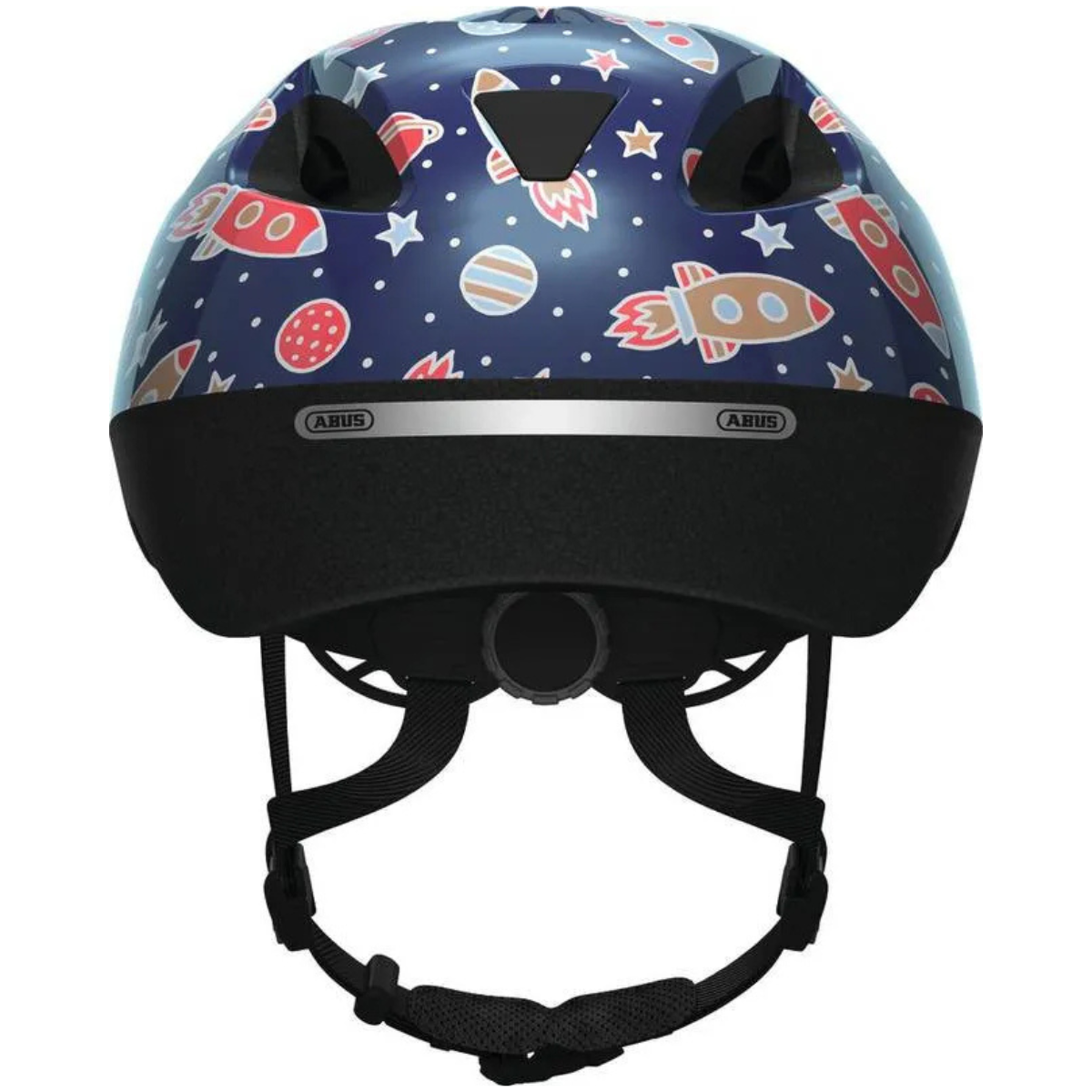 CAPACETE CICLISMO ABUS SMOOTY 2 0 KIDS AZUL ESPACO SIDERAL TAM M 50 55 CM