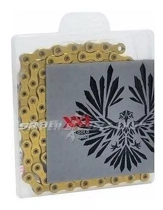 CORRENTE SRAM XX1 EAGLE 126 ELOS 12 VELOCIDADES CORES 12V DOURADO
