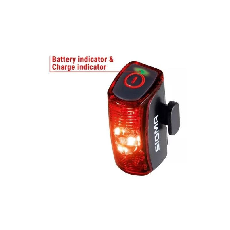 LANTERNA TRASEIRA SIGMA INFINITY LED VERMELHA UN Vermelho