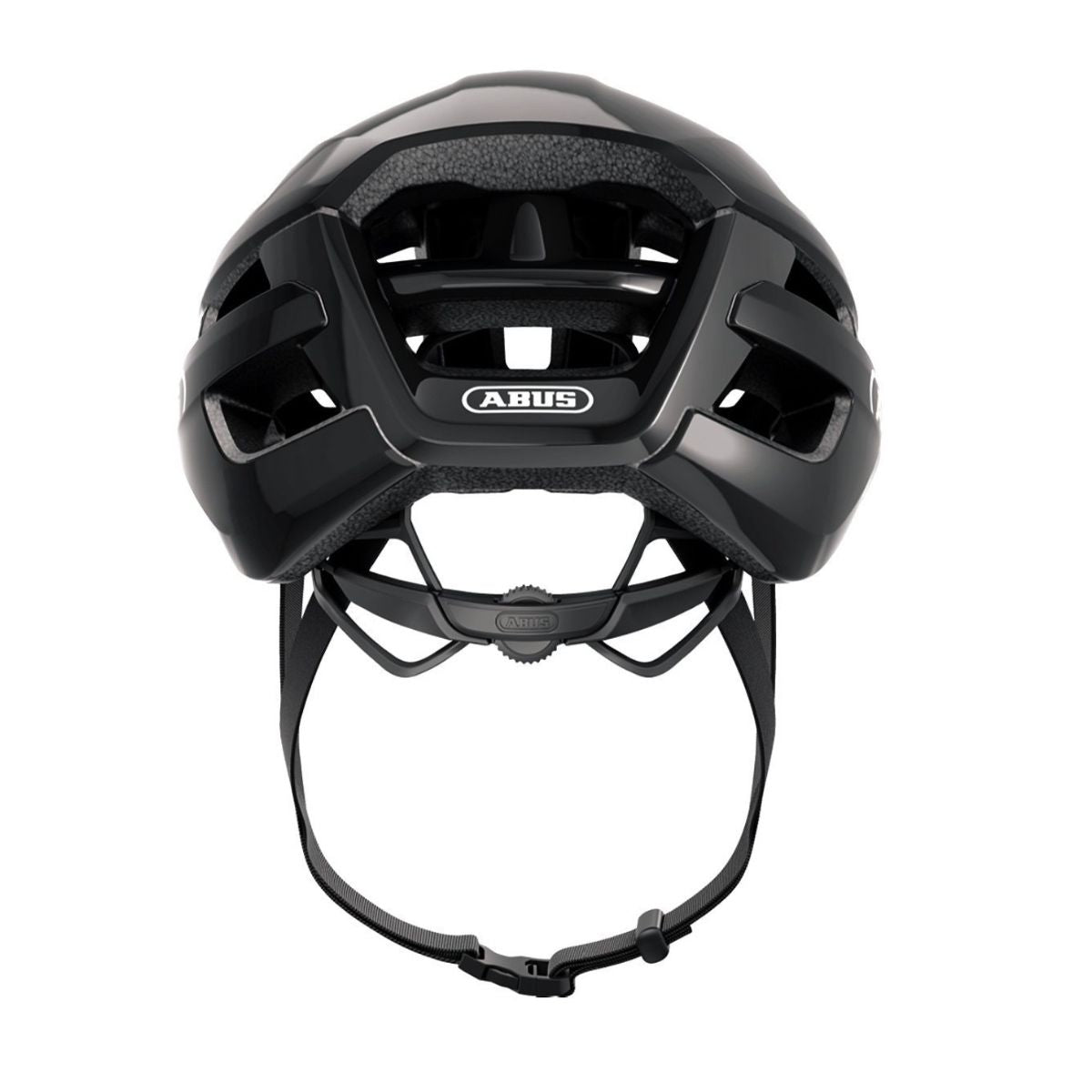 CAPACETE ABUS POWERDOME PRETO BRILHANTE TAM M