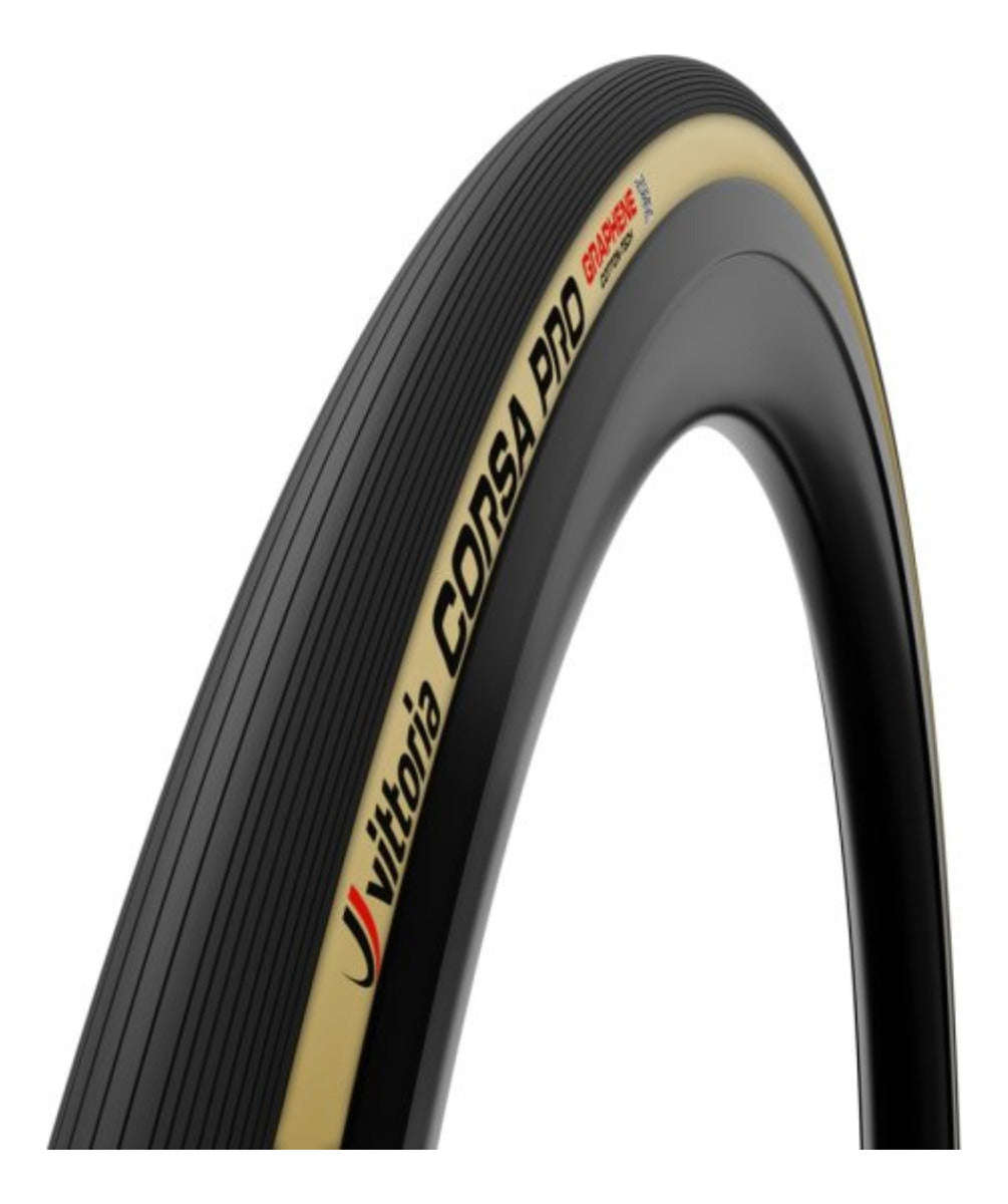 PNEU VITTORIA ROAD CORSA PRO 700X28 TUBELESS BEGE/PRETO