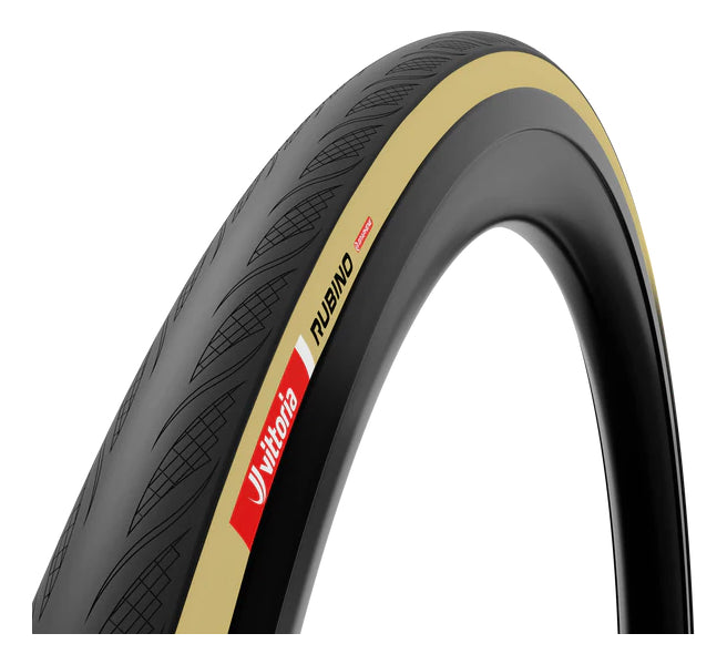 PNEU VITTORIA ROAD RUBINO 700X30 TLR BEGE/PRETO G2.0
