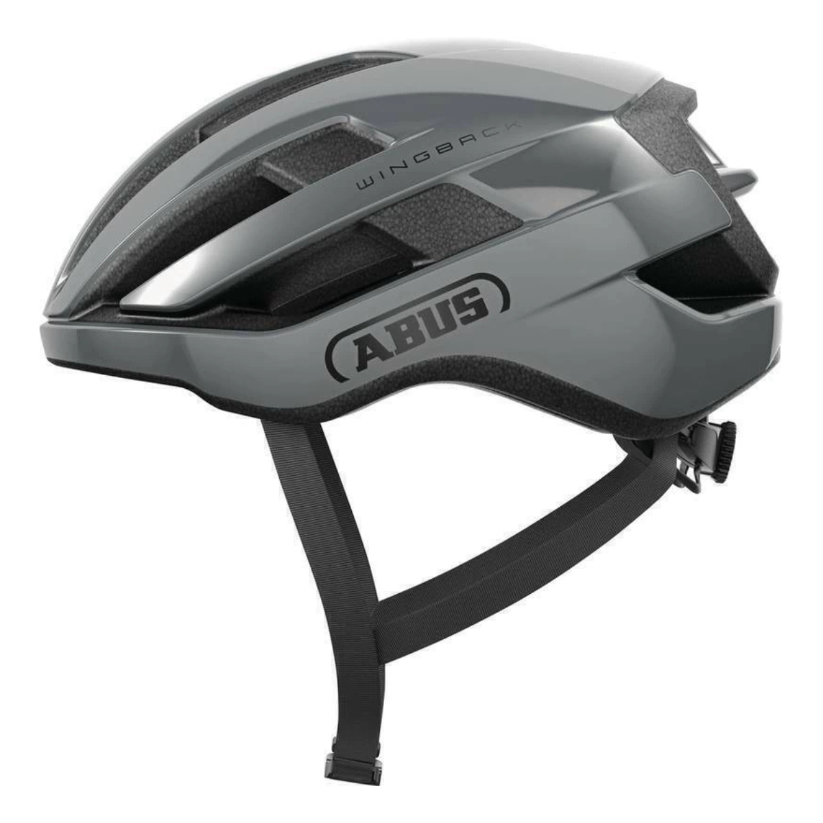CAPACETE CICLISMO ABUS WINGBACK CORRIDA CINZA TAM P 51-55 CM