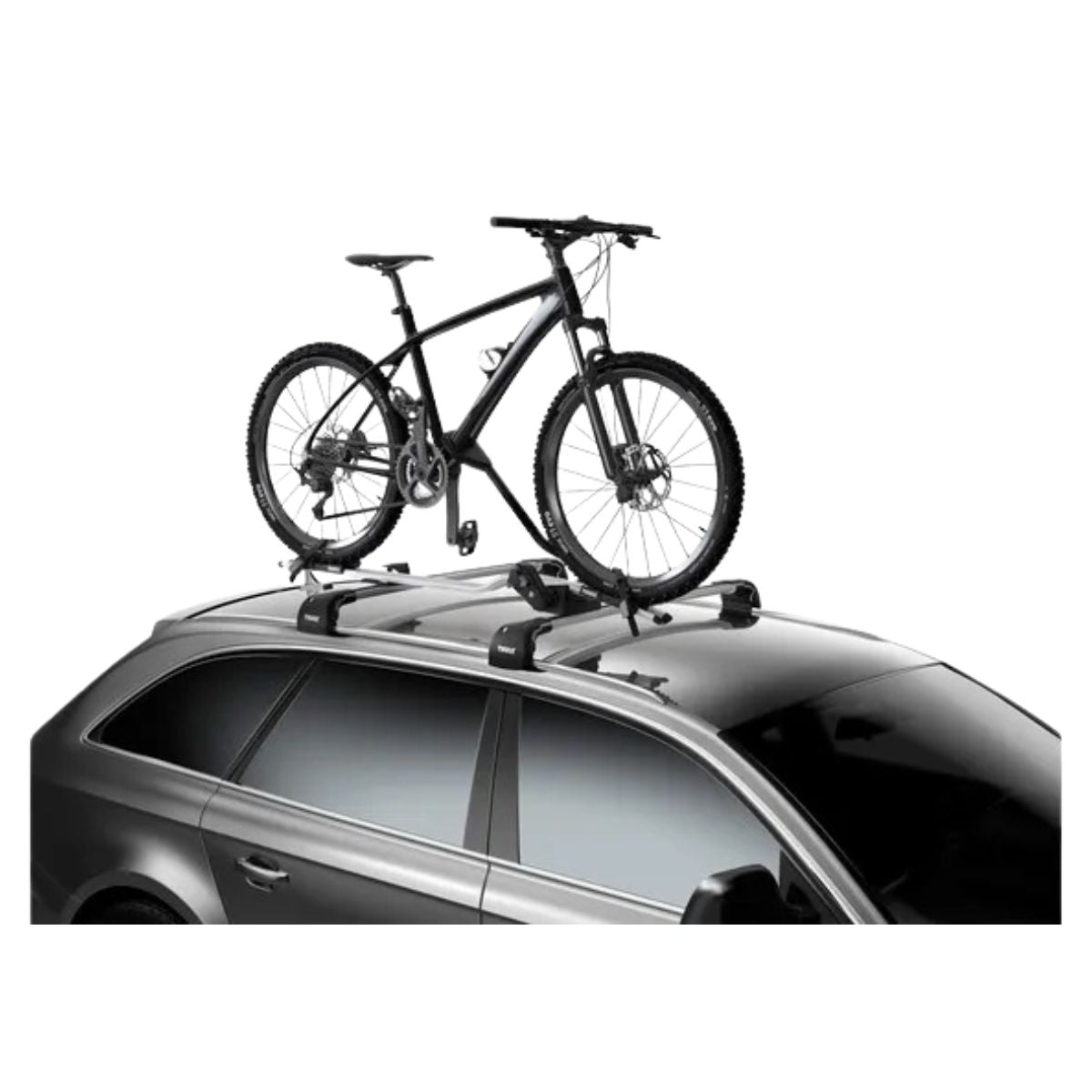 SUPORTE DE TETO THULE PRORIDE ALUMINIO COM FIXAÇAO NO QUADRO CORES  Cinza