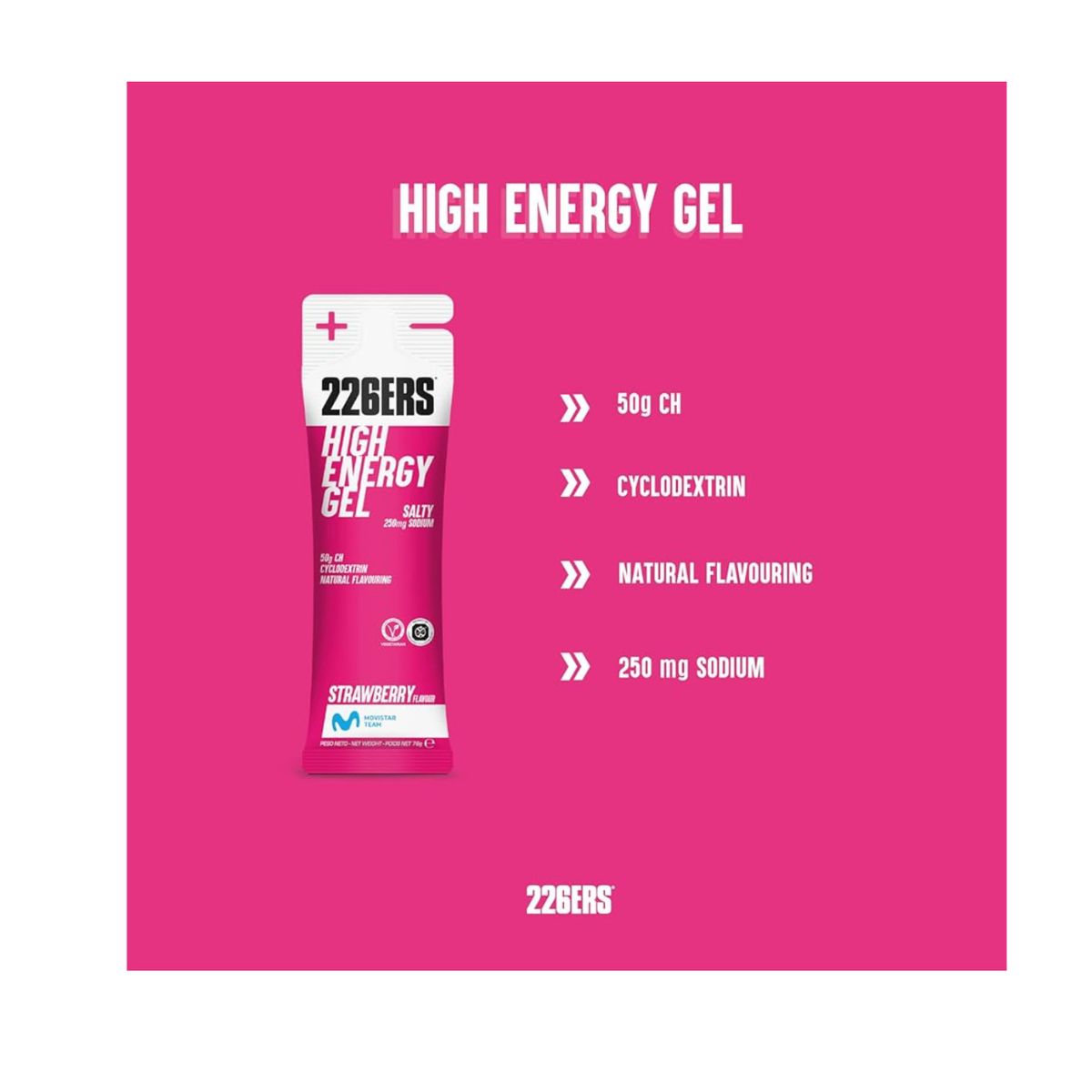 GEL 226ERS HIGH ENERGY GEL 76G (SALTY FRESA) MORANGO SALGADO