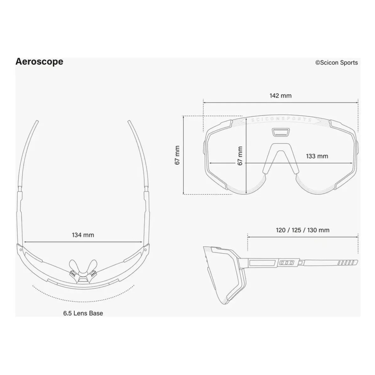 OCULOS SCICON AEROSCOPE BRANCO LENTE VERMELHO