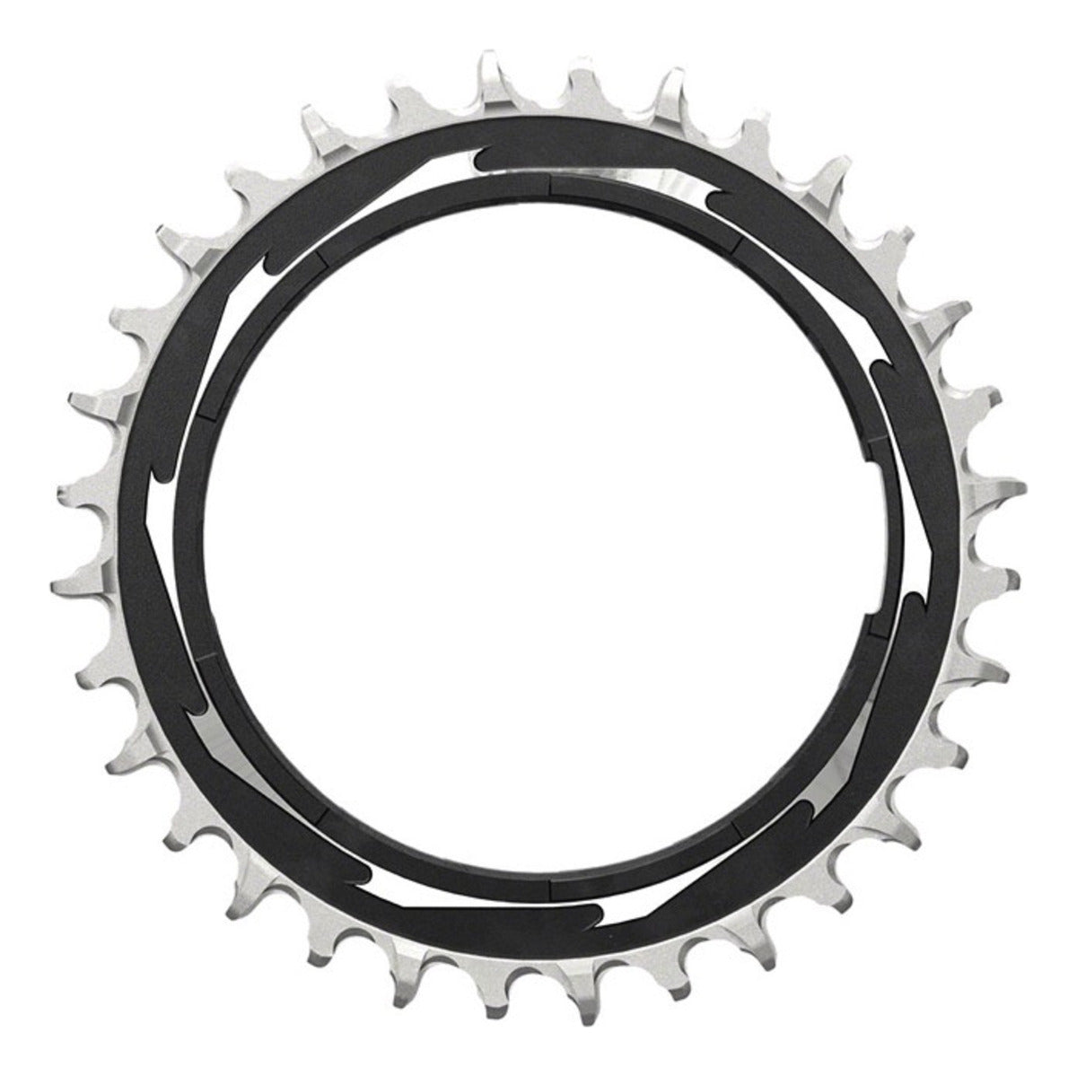 COROA SRAM XX SL T-TYPE EAGLE D1 36T 3MM OFFSET 12 VEL. THREADED PRETO/PRATA