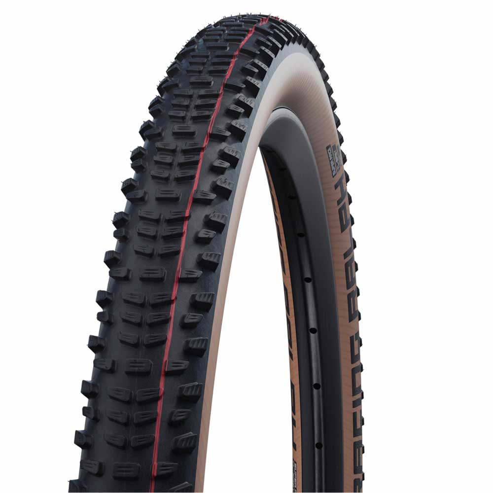 PNEU SCHWALBE RACING RALPH SUPERRACE 29X2.35 TLEASY ADDIX VERMELHO COM FAIXA BEGE