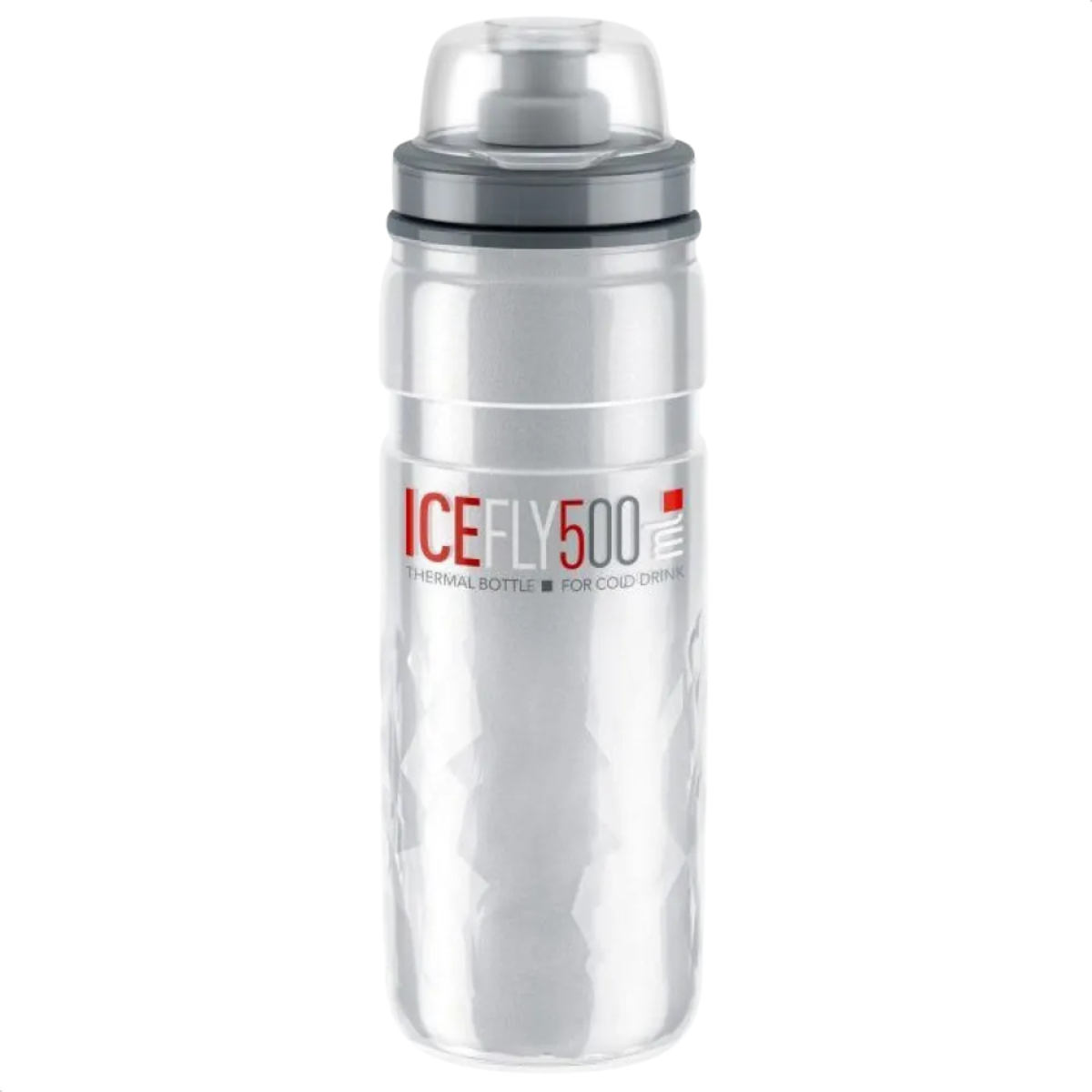 GARRAFA ELITE TERMICA ICE FLY 500ML TRANSPARENTE
