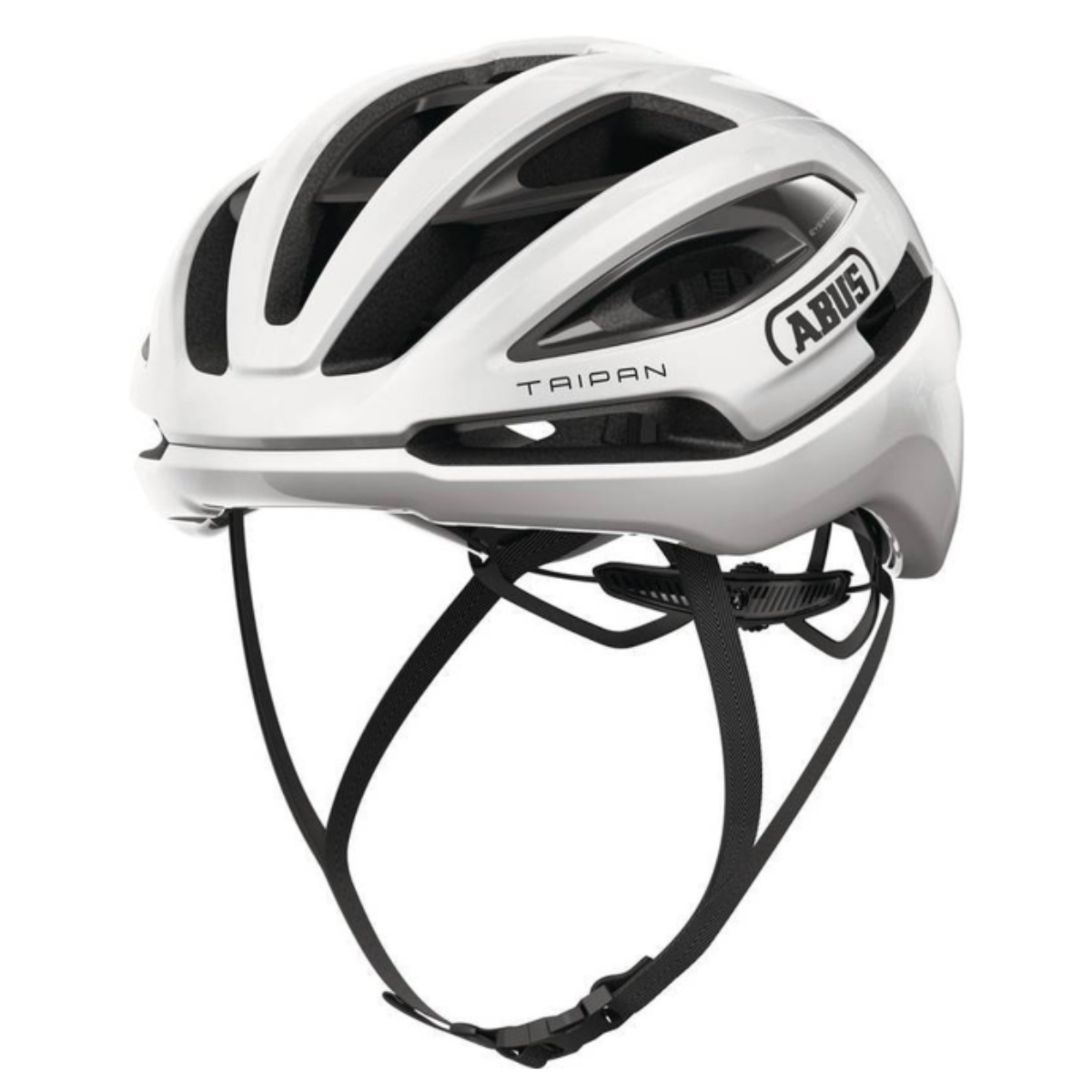 CAPACETE ABUS TAIPAN BRANCO BRILHANTE TAM M 52 58 CM