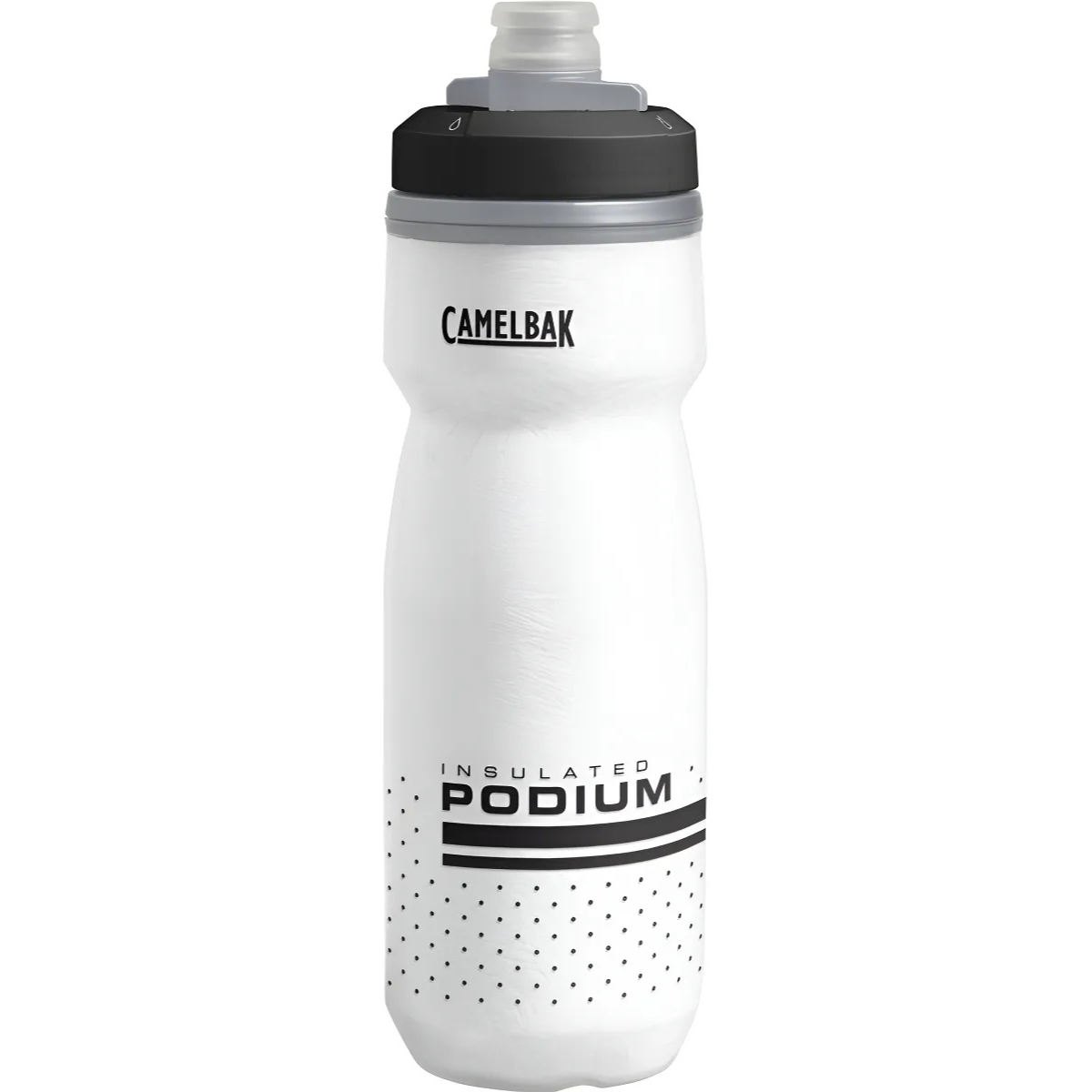 GARRAFA CAMELBAK PODIUM CHILL 0,62L LOGO BRANCO/PRETO